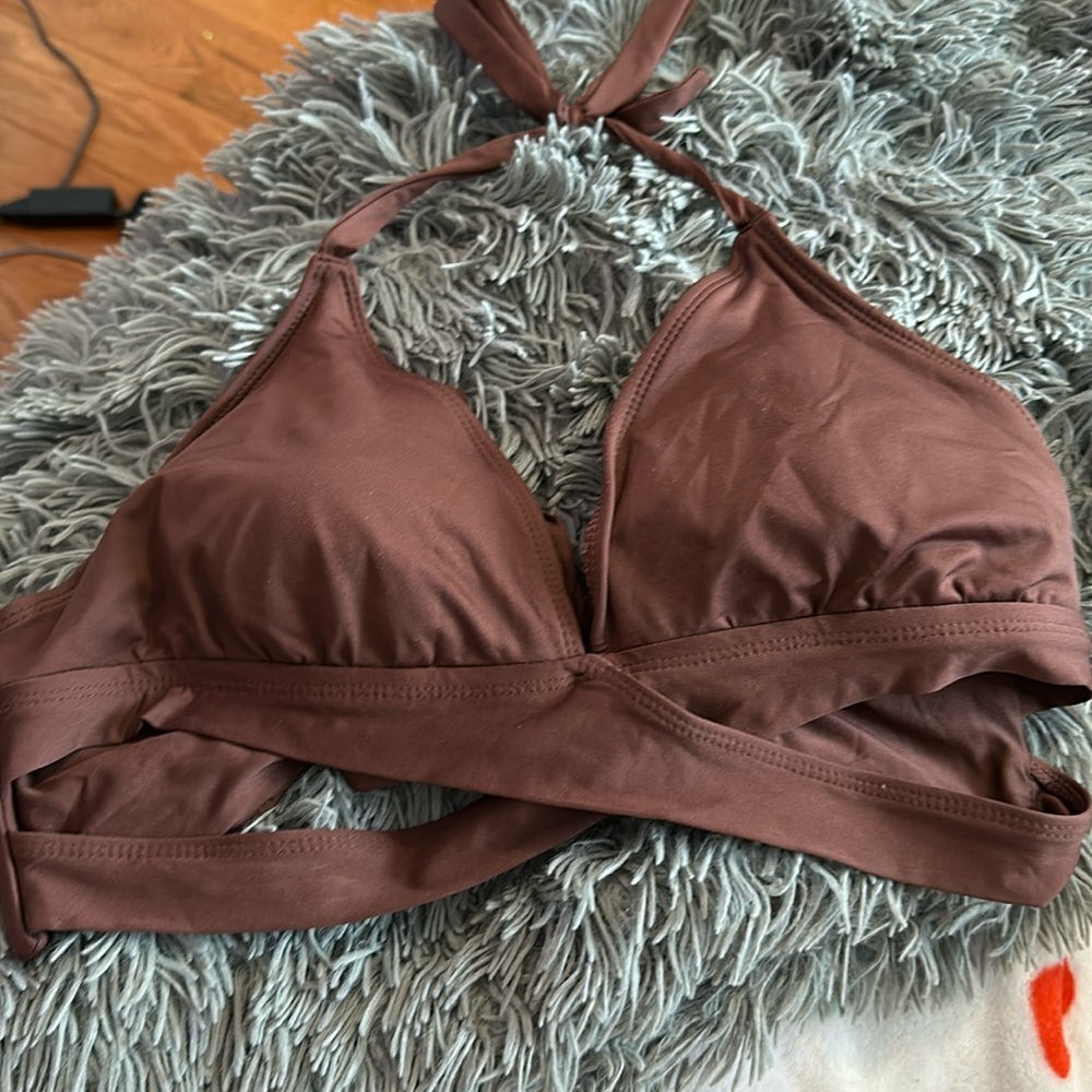 Wild Fable brown bikini top